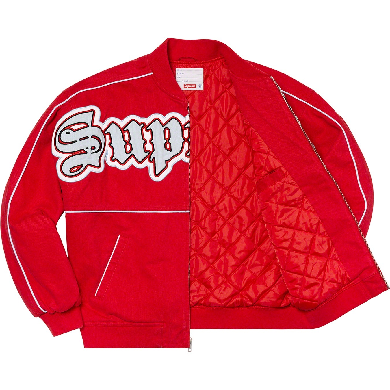 Twill Old English Varsity Jacket view 17